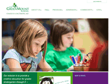 Tablet Screenshot of greenmountschool.org